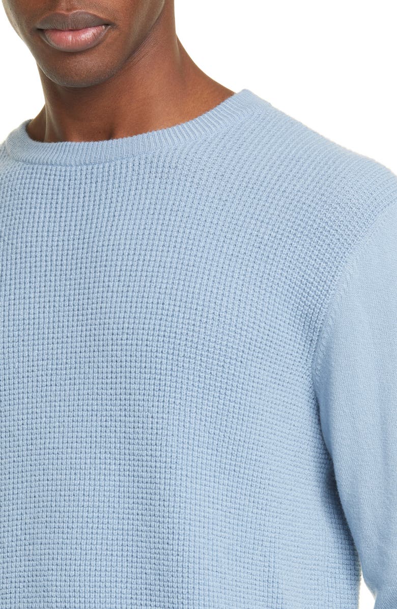 Eidos Trim Fit Waffle Knit Cashmere Crewneck Sweater, Alternate, color, 