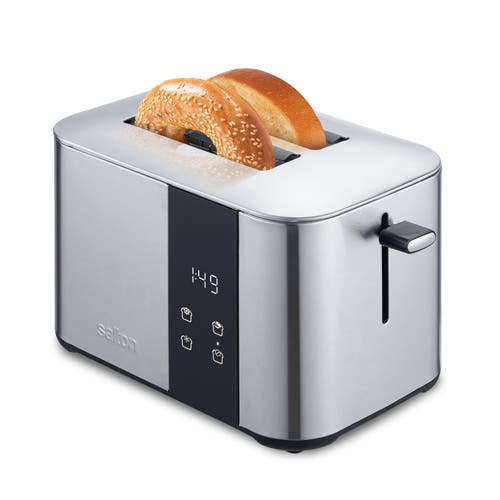 Salton Stainless Steel Digital Countdown Toaster - 2 Slice In Silver