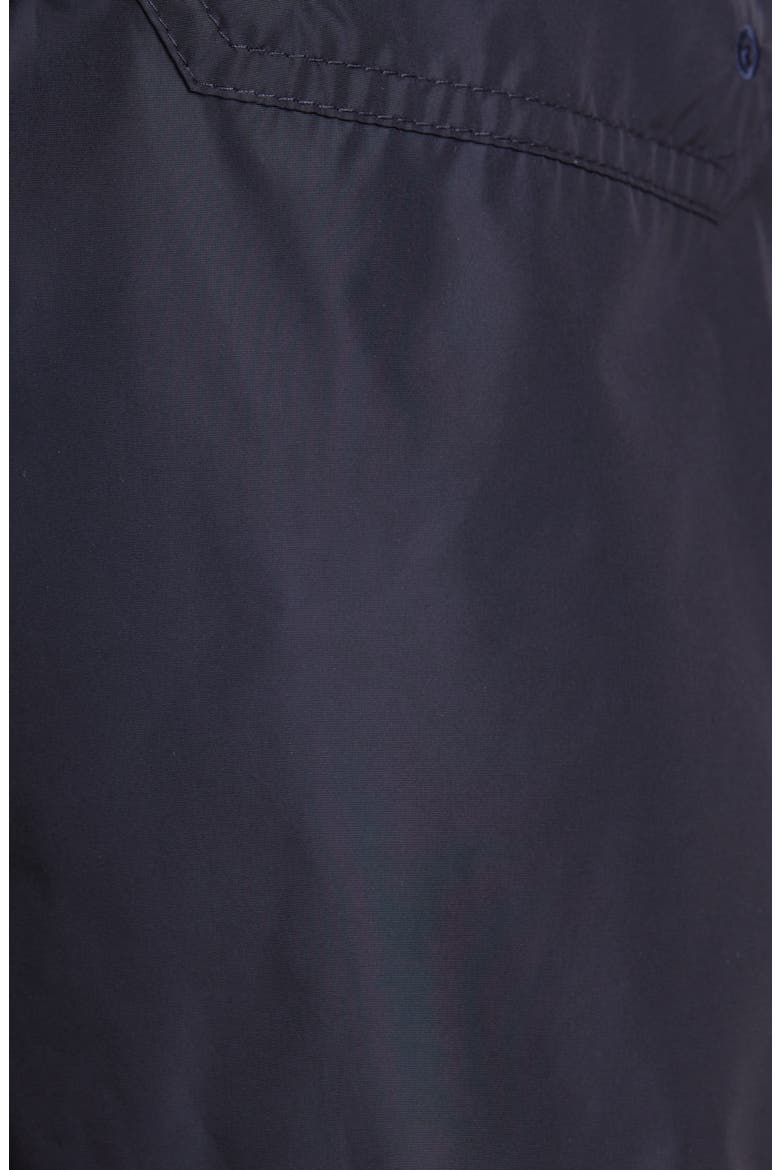 Logo Stripe Swim Trunks, Alternate, color, NAVY