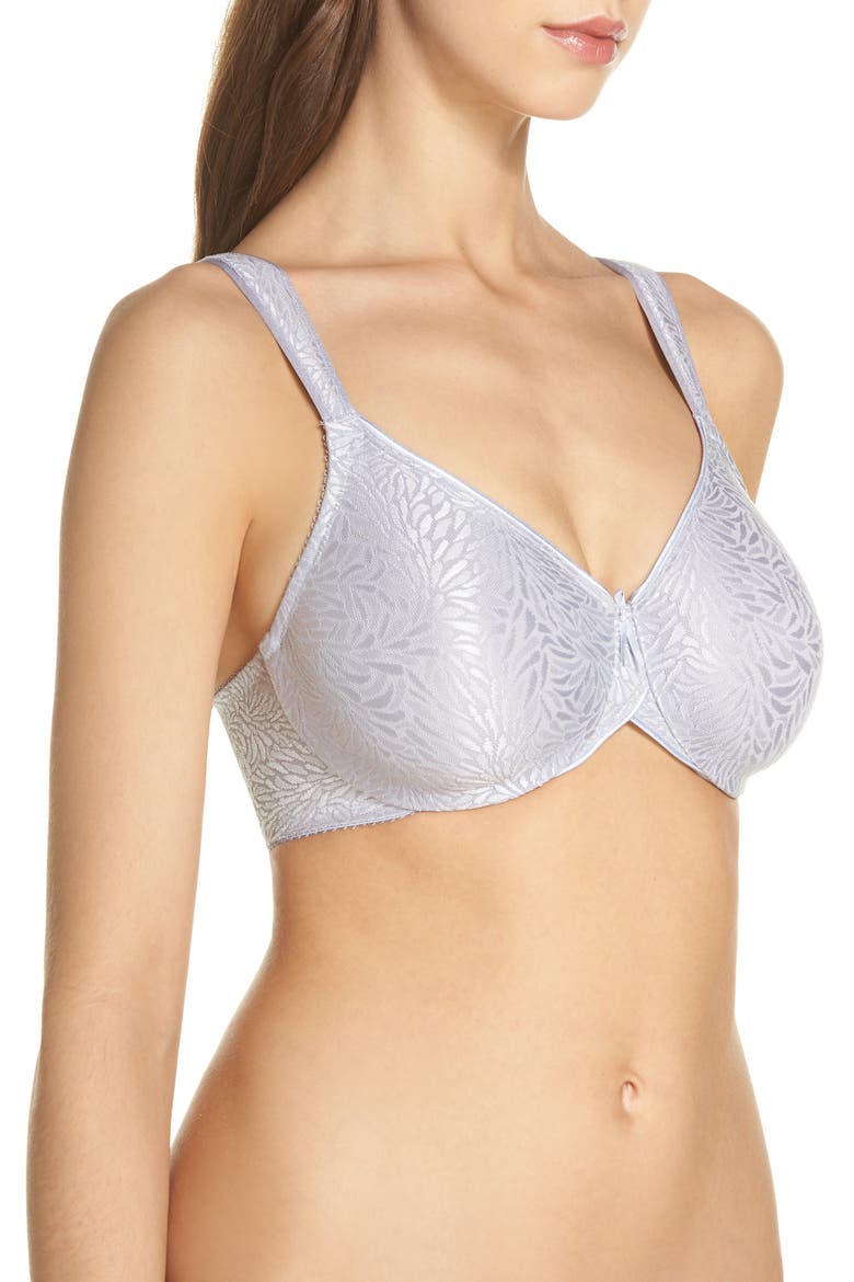 Jacquard Underwire Contour Bra (Nordstrom Exclusive), Alternate, color, LILAC GRAY