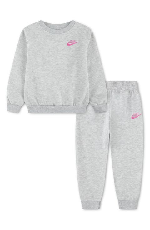 Kids' Fleece Crewneck Sweatshirt & Joggers Set