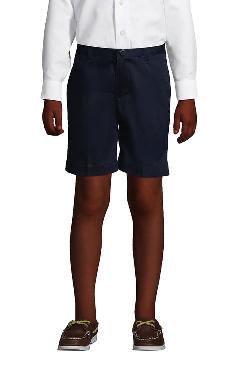 School Uniform Boys Plain Front Blend Chino Shorts