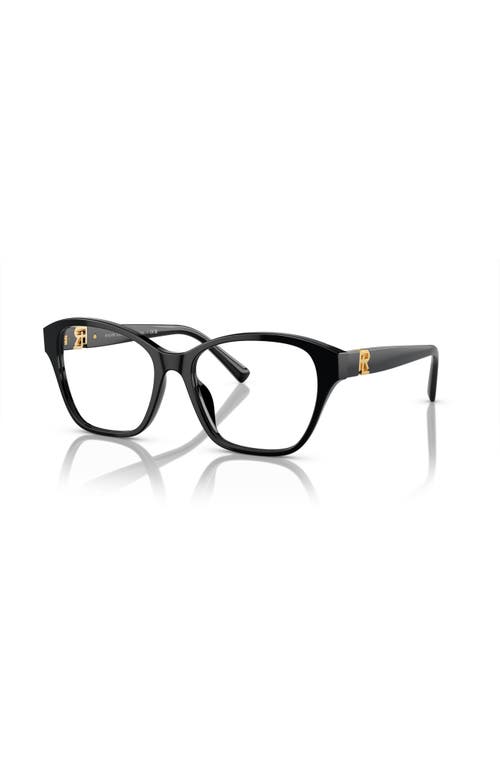 Ralph Lauren 53mm Square Optical Glasses In Black