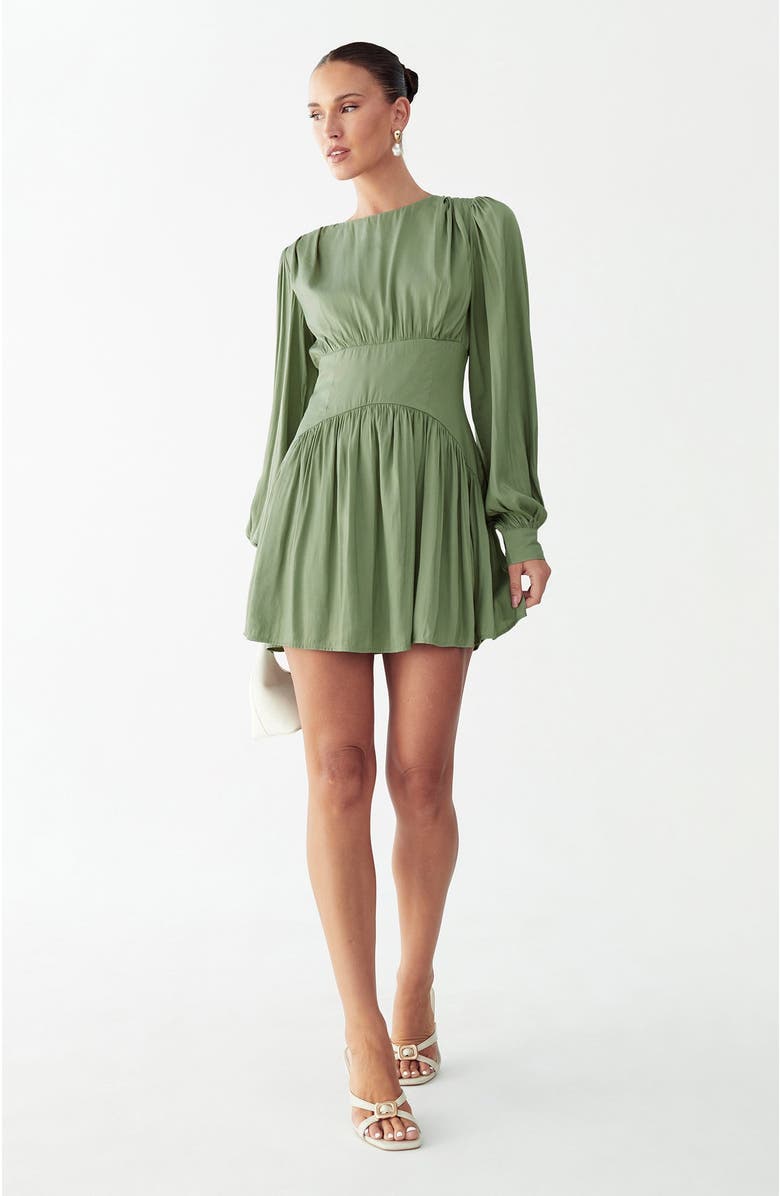 WILLA Izzy Mini Dress, Alternate, color, Sage Green