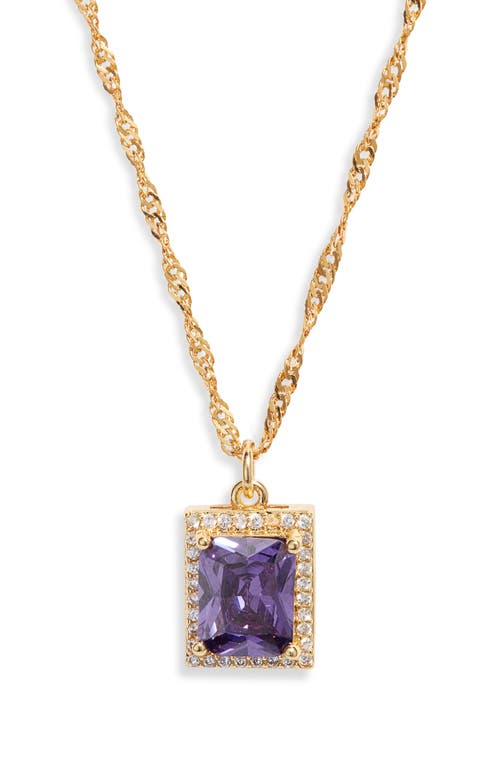 VIDAKUSH The Vixen Pendant Necklace in Purple 