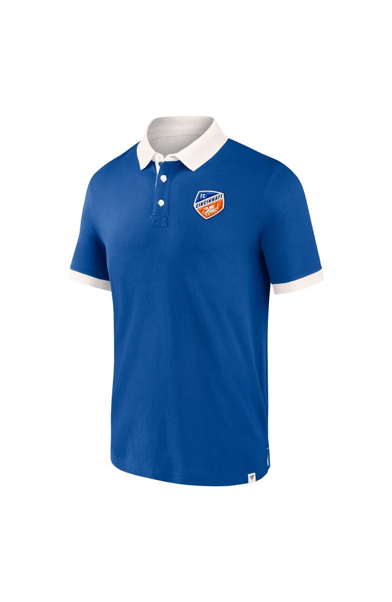 FANATICS Men's Fanatics Branded Blue FC Cincinnati Second Period Polo Shirt, Alternate, color, 