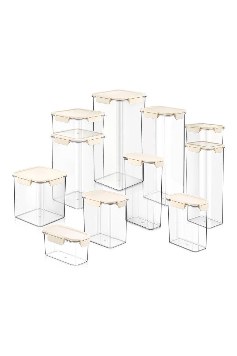 11-Piece Airtight Food Storage Container Set, Main, color, NO COLOR