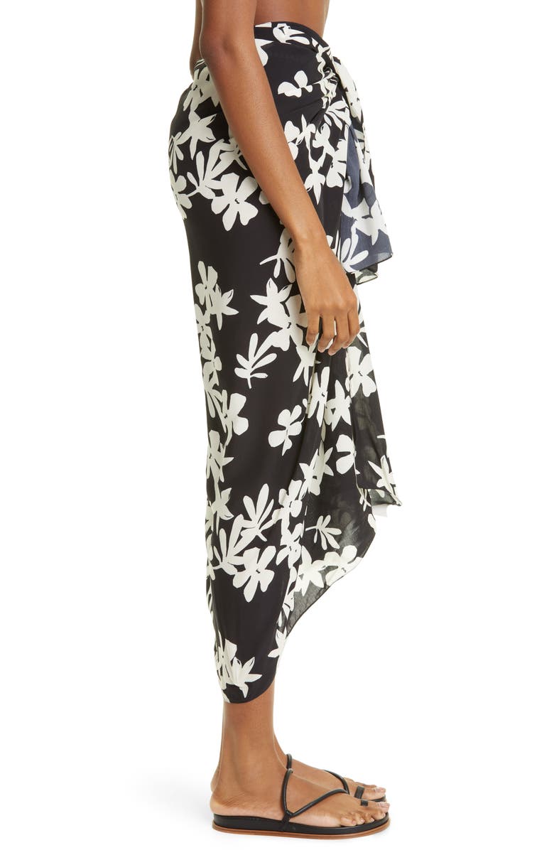 lemlem Sea Floral Sarong, Alternate, color,