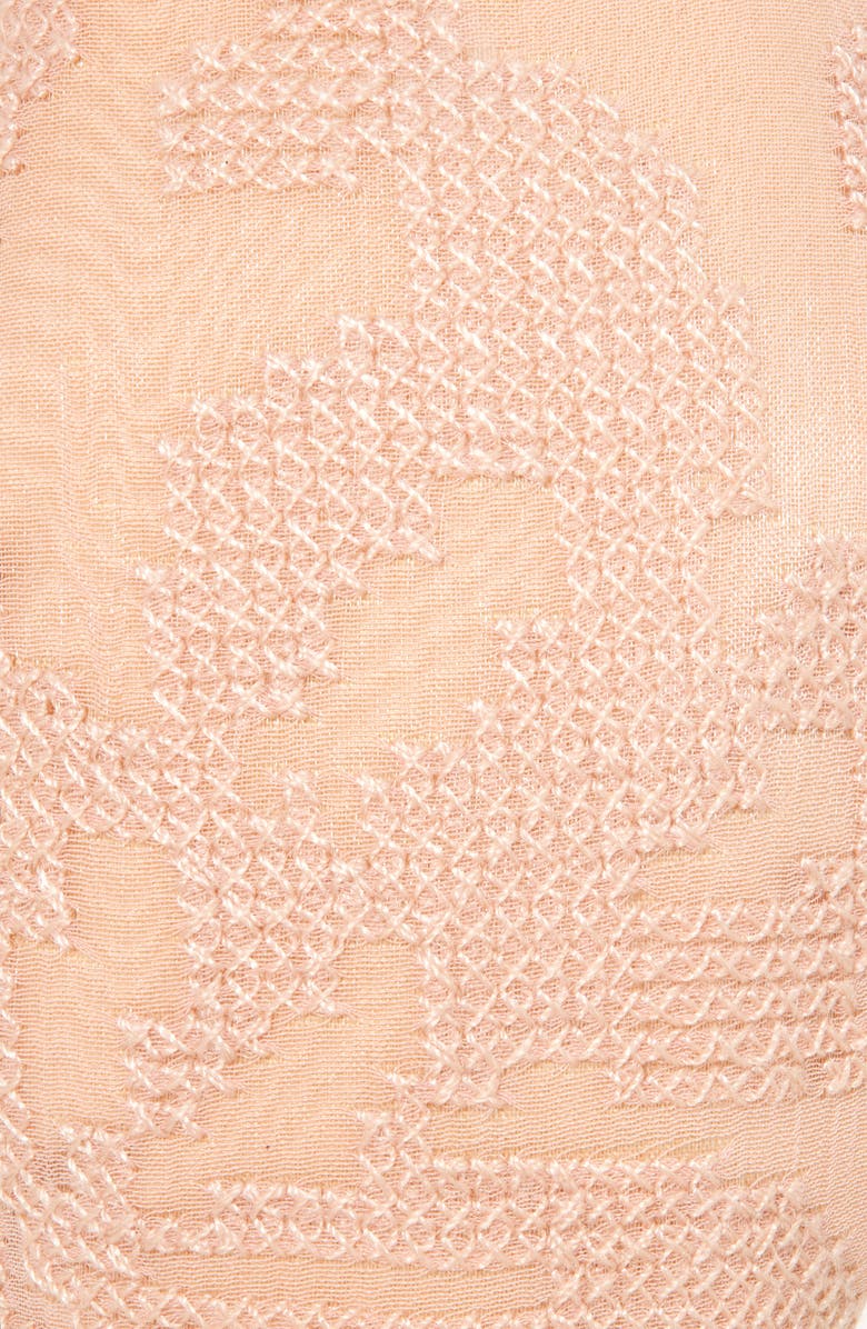 Lele Sadoughi Embroidered Knot Headband, Alternate, color, Pink