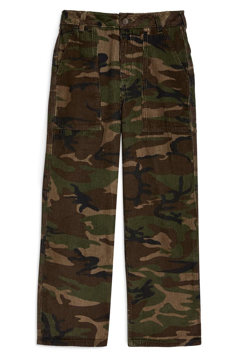 Sonny Camouflage Corduroy Trousers, Alternate, color, OLIVE MULTI