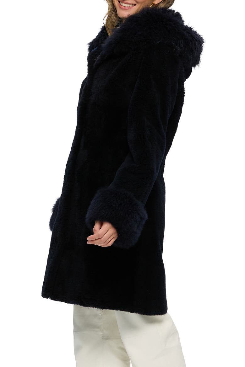 Genuine Shearling Stroller, Alternate, color, DARK BLUE