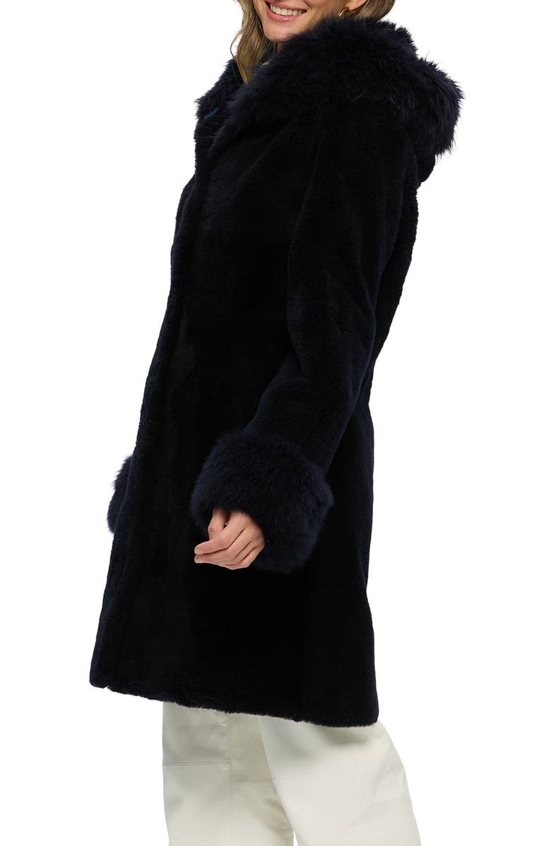 GORSKI Genuine Shearling Stroller, Alternate, color, Dark Blue
