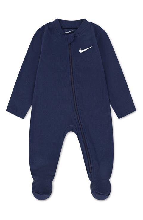 Swoosh Logo Pointelle Footie (Baby)