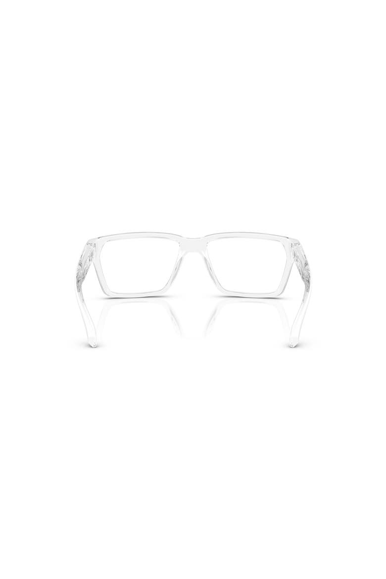 53mm Rectangle optical glasses, Alternate, color, Transparent