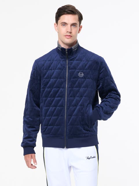 Redi Quilted Velour Bomber Jacket