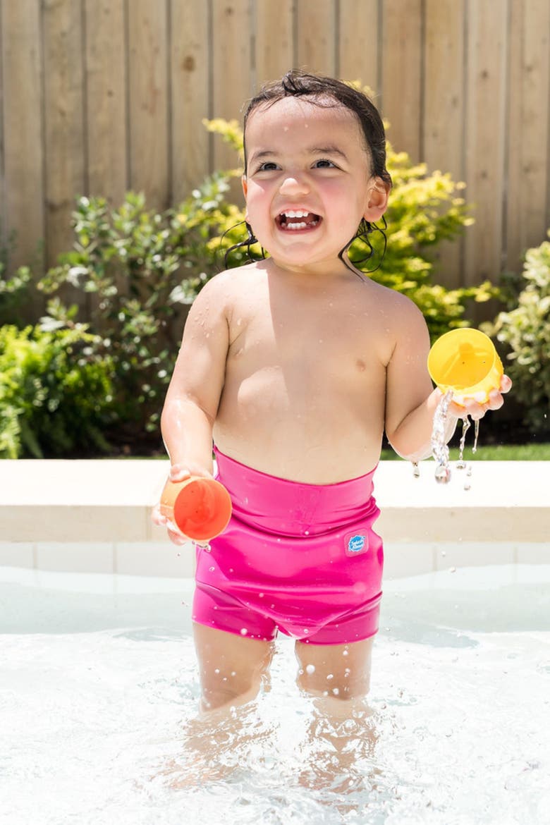 Happy Nappy™ Reusable Swim Diaper, Alternate, color, Neon Pink