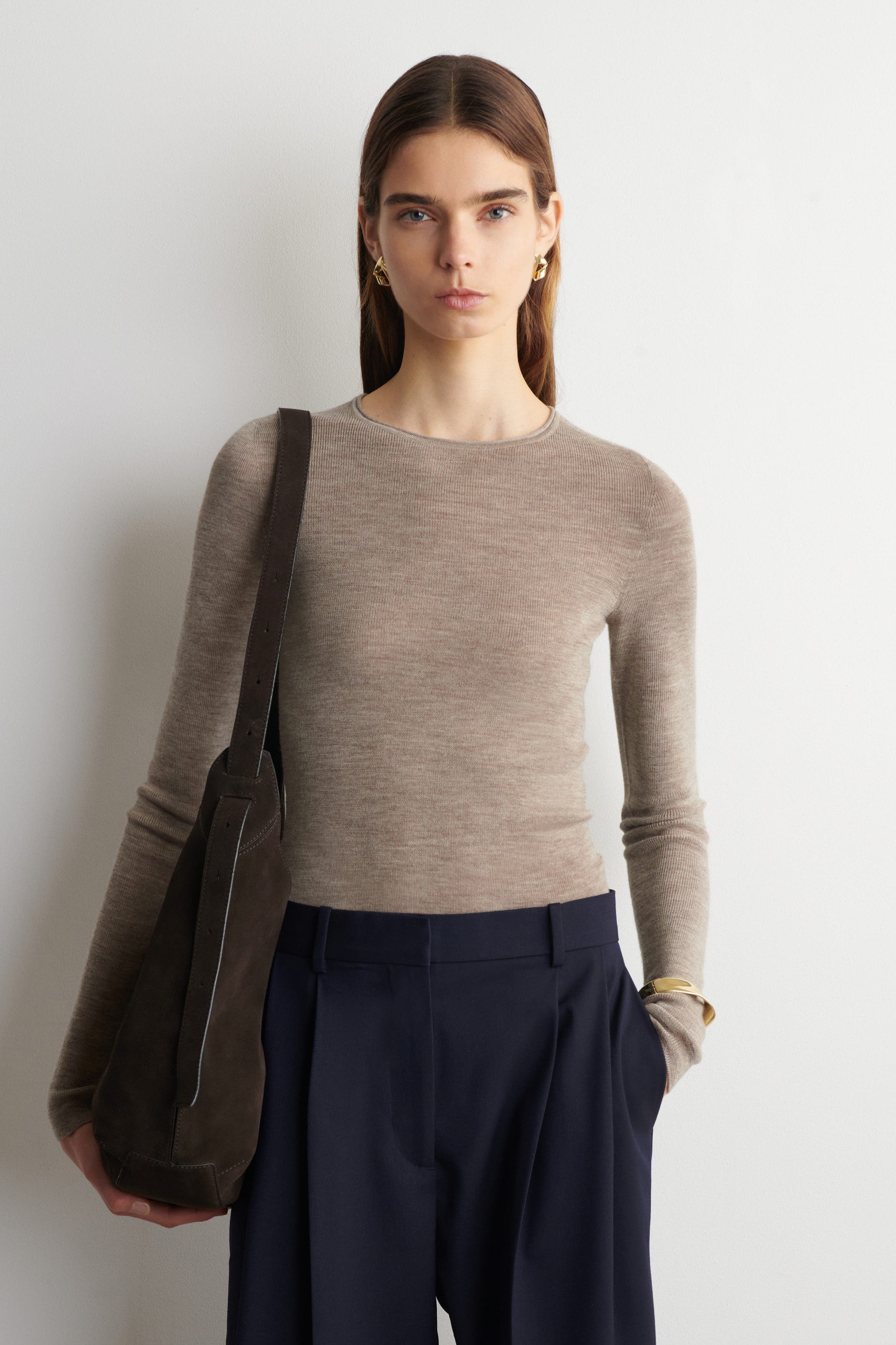 Seamless Merino Wool Long-Sleeved Top - image 3