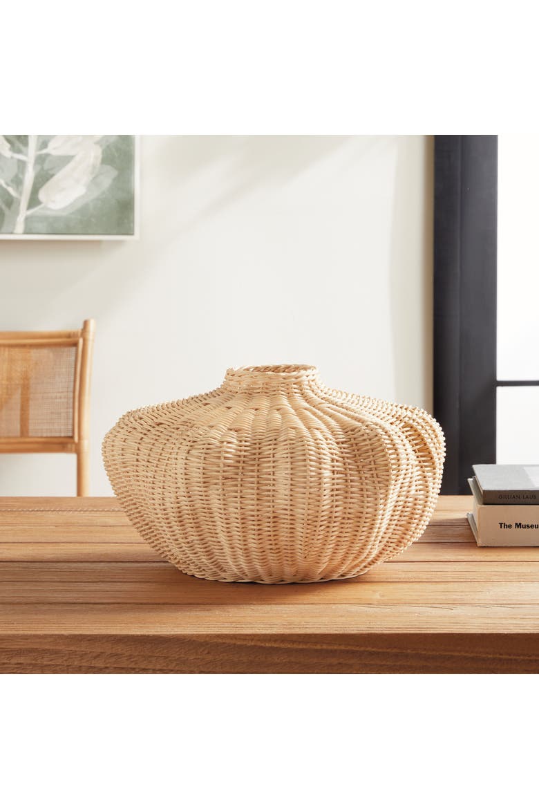Evren Vase Short, Alternate, color, Beige