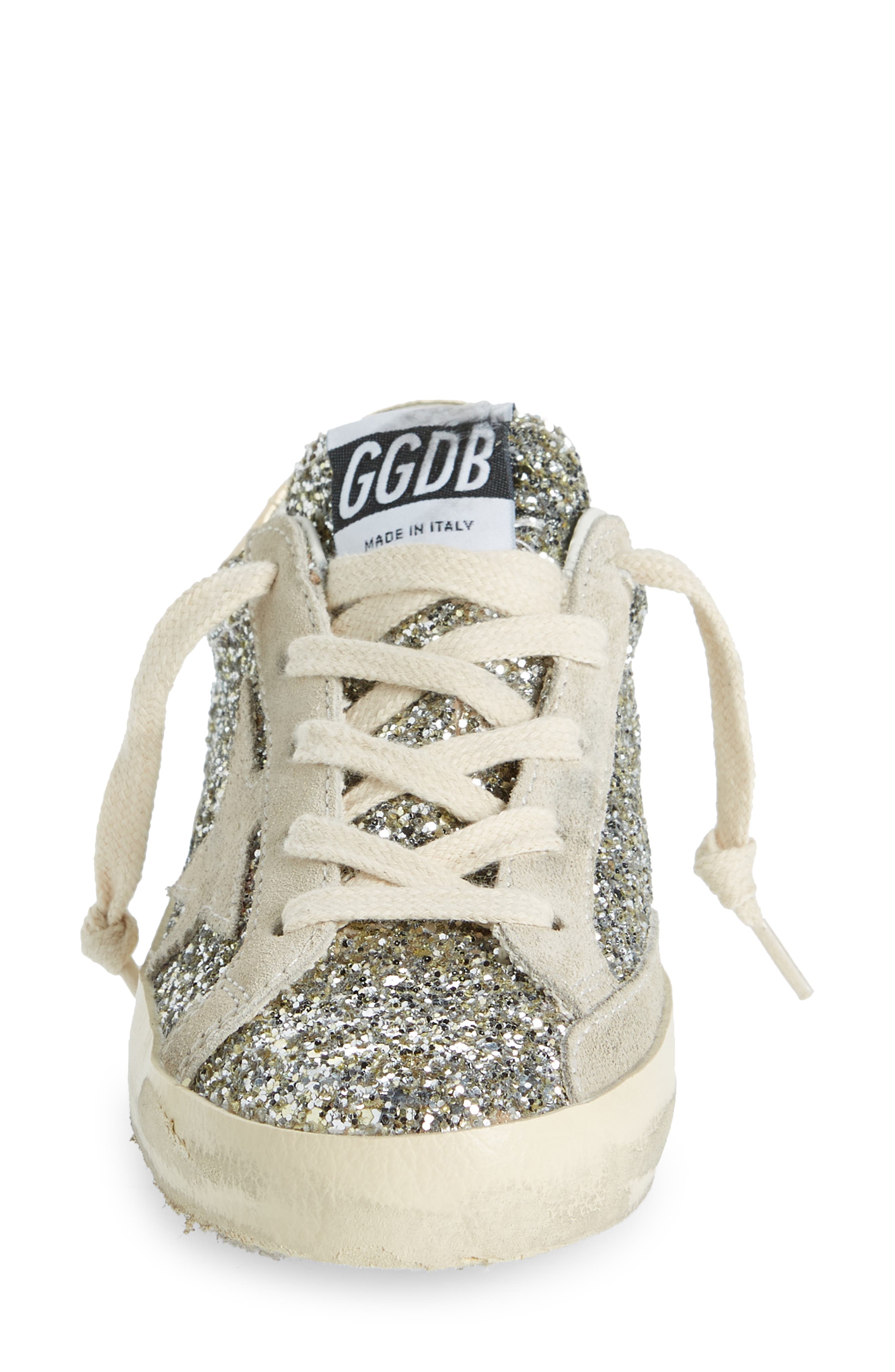 Golden Goose Kids' Super-Star Glitter Low Top Sneaker, Alternate, color, 