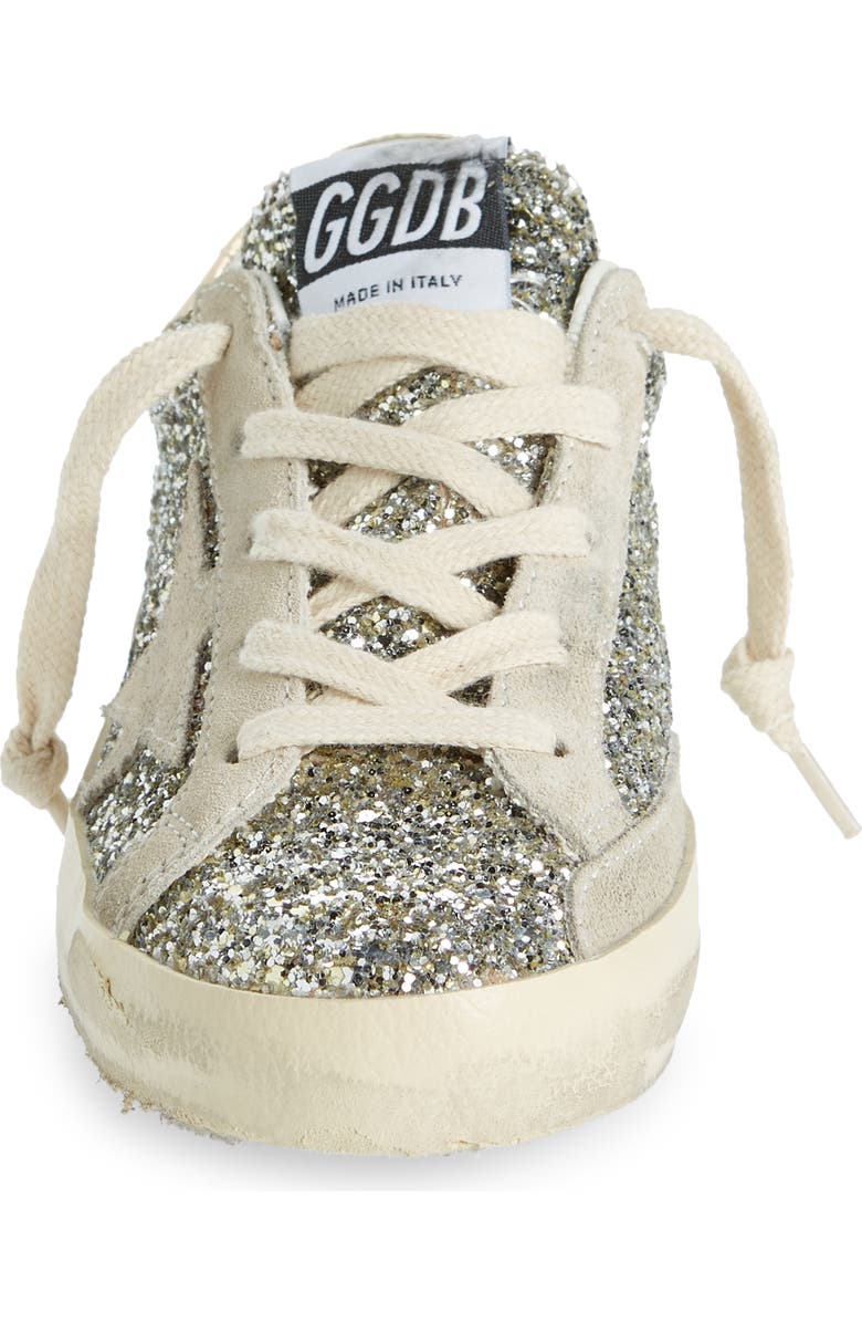 Golden Goose Kids' Super-Star Glitter Low Top Sneaker, Alternate, color,