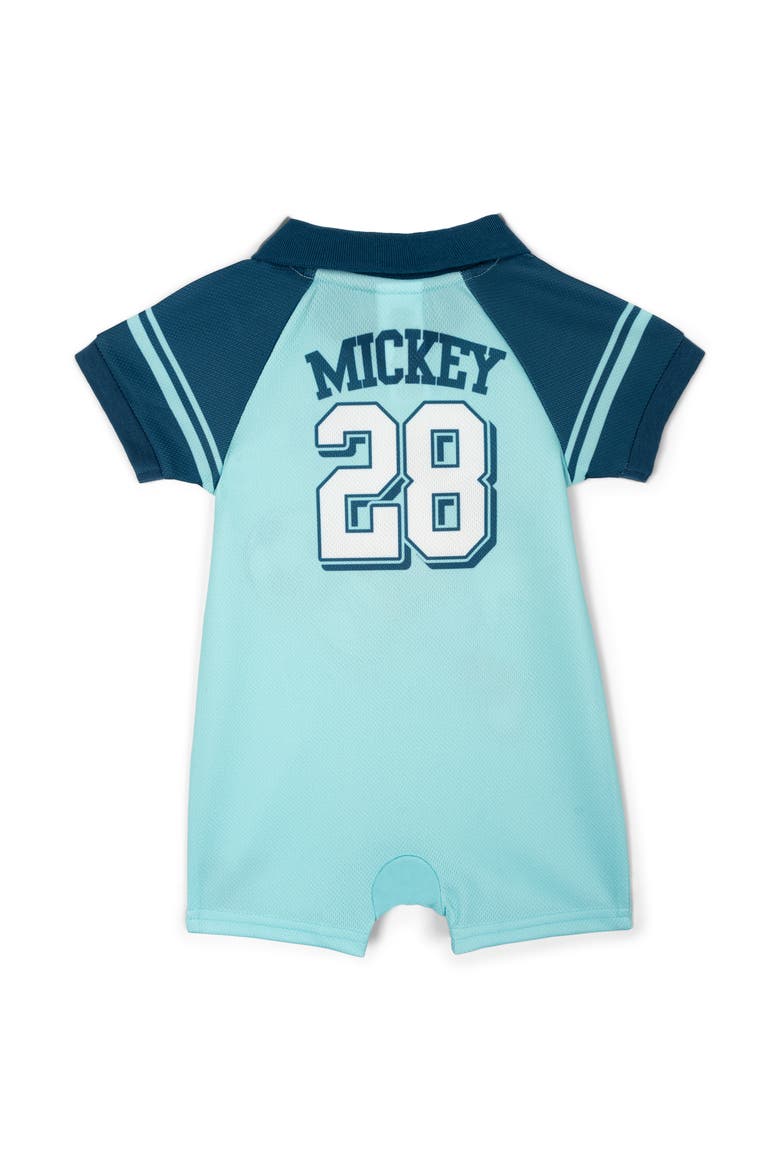 Mickey Mouse Athletic One Piece Romper, Alternate, color, Light Blue Mickey