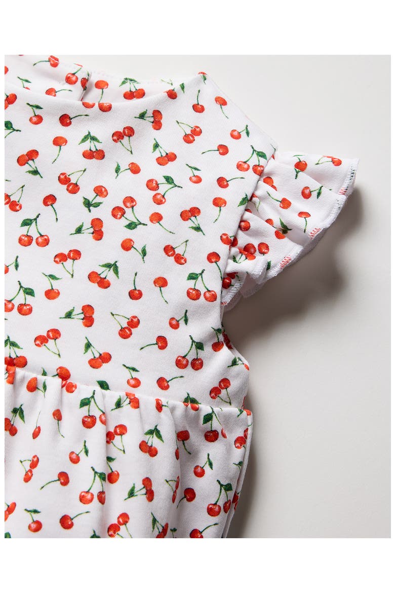 Cherry Orchard Pima Summer Romper, Alternate, color, WHITE