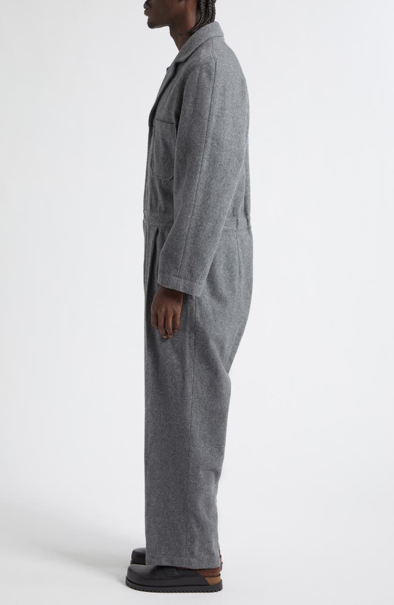SONG FOR THE MUTE x Birkenstock The Collector Tailored Wool & Nylon Felted Jumpsuit, Alternate, color, Grey
