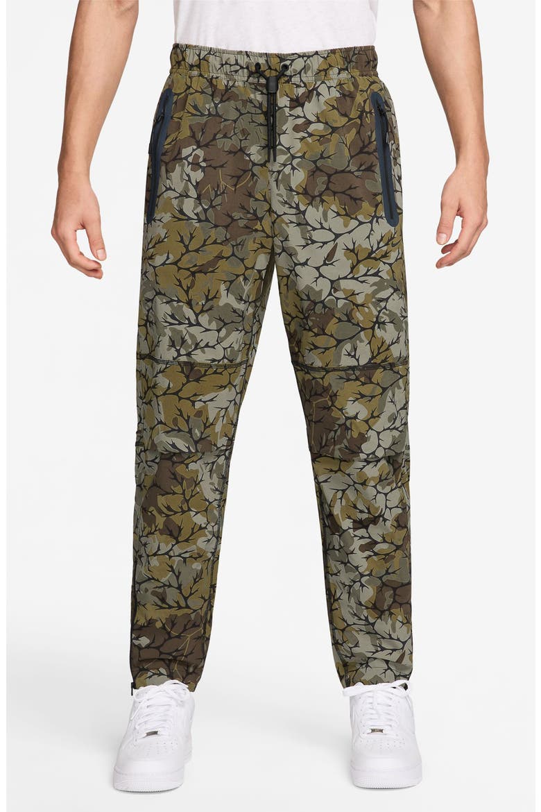 Tech Woven Pants, Main, color, OLIVE FLAK/ BLACK