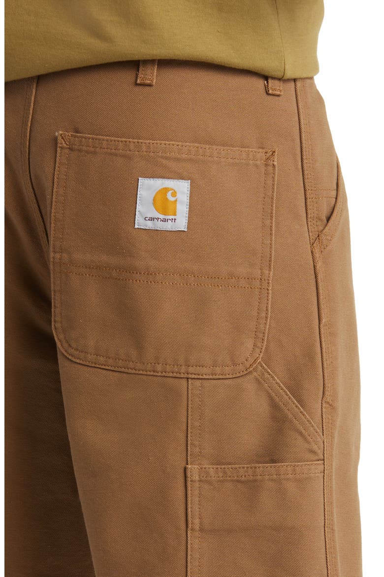 Organic Cotton Canvas Carpenter Shorts, Alternate, color, HAMILTON BROWN