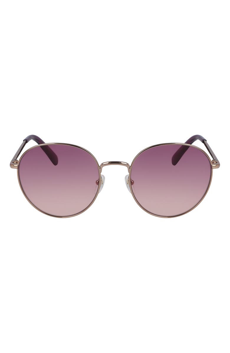 Longchamp 56mm Round Sunglasses, Main, color, 