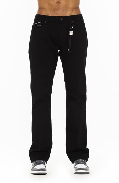 Rebel Straight Leg Jeans (Solid Black)