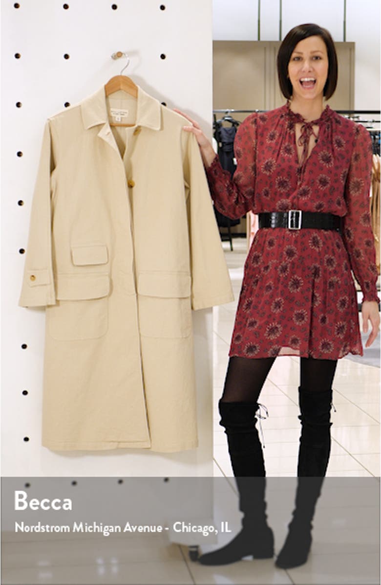 Samuel Stretch Canvas Duster Coat, sales video thumbnail