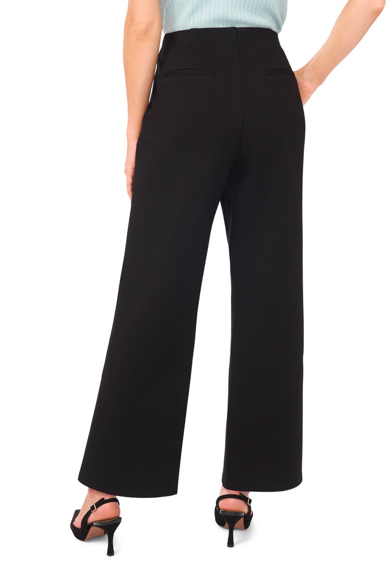 Ponte Straight Leg Pants, Alternate, color, RICH BLACK 060