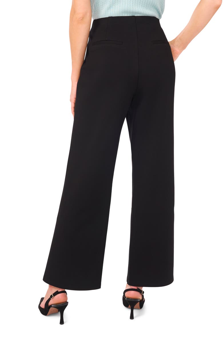 Halogen<sup>®</sup> Ponte Straight Leg Pants, Alternate, color, Rich Black