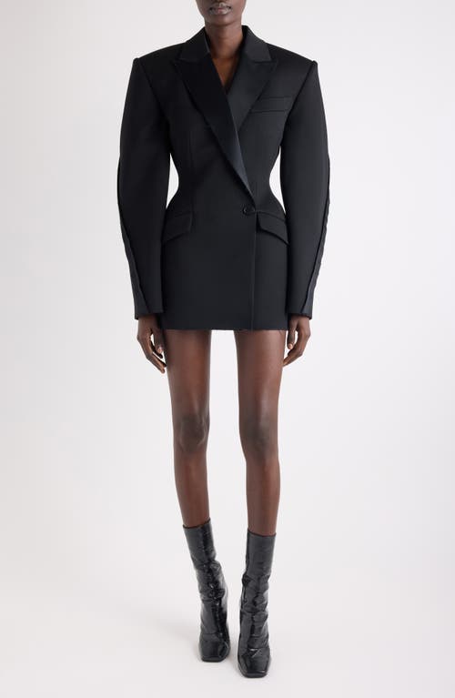 Givenchy Inside-out Cocoon Mini Blazer Dress In Black
