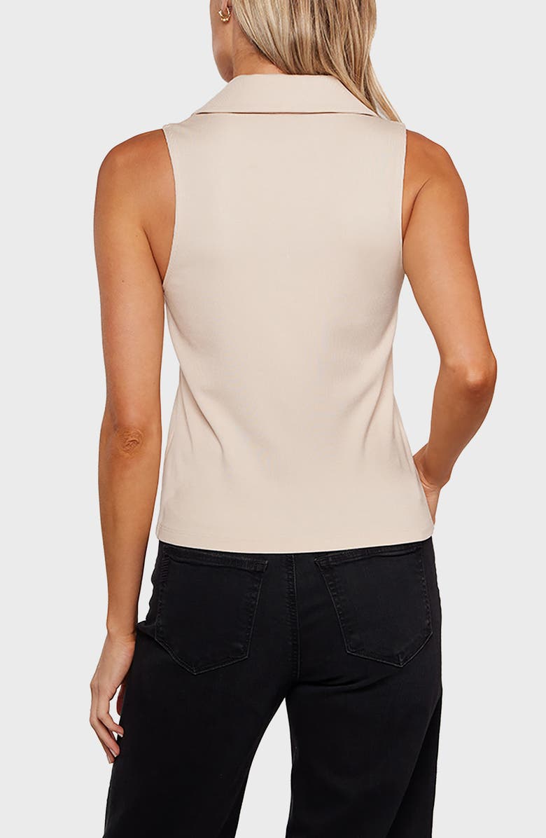 matty m. Eliza Polo Tank Top, Alternate, color, Beige