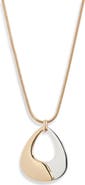 Nordstrom 2-Tone Adjustable Pendant Necklace