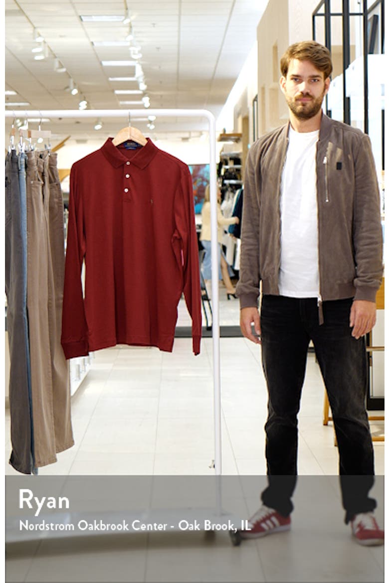 Long Sleeve Cotton Jersey Polo video