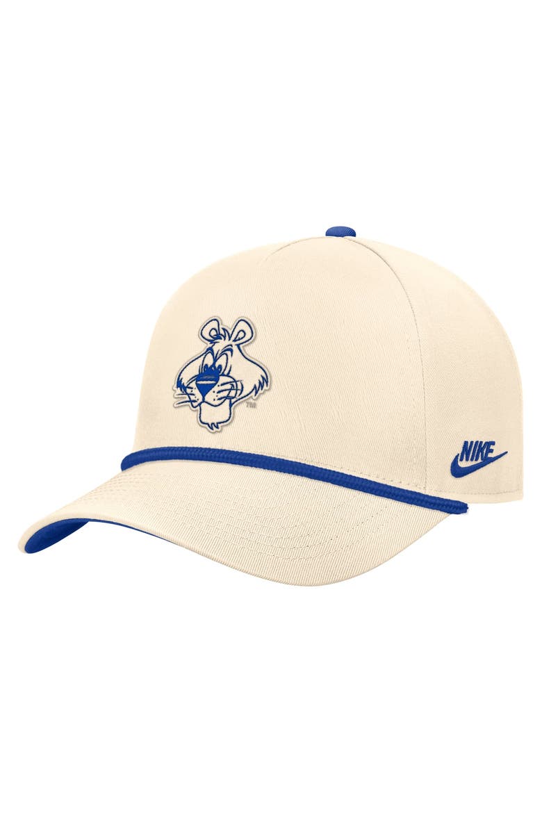 Men's Nike Natural Pitt Panthers Vintage Rope Rise Adjustable Hat, Alternate, color, Natural