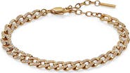 Alex and Ani Crystal Pave Curb Chain Bracelet
