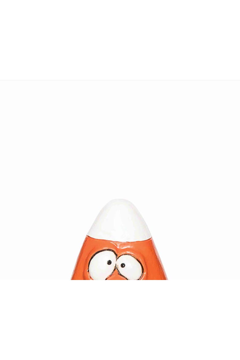 Yummy Face Candy Corn Halloween Small Figurine, Alternate, color, Orange