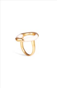 RETRO CHIC Time Ripples Round Ring