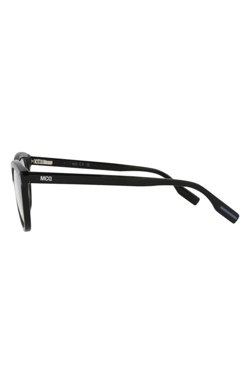 Alexander Mcqueen Mcqueen 51mm Cat Eye Optical Frames In Black Black Transparent