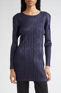 Pleats Please Issey Miyake Tune Pleated Longline Top