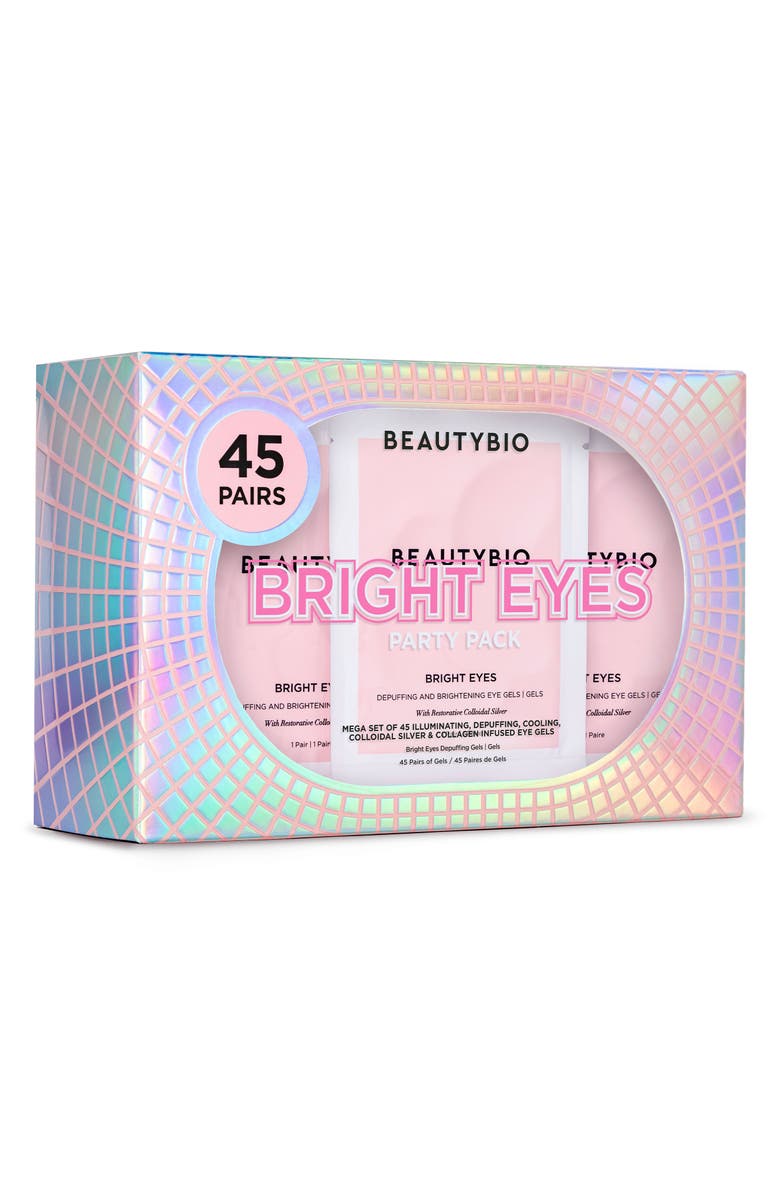 BeautyBio Bright Eyes Illuminating Colloidal Silver + Collagen Eye Patch Party Pack (Nordstrom Exclusive) $120 Value, Main, color,