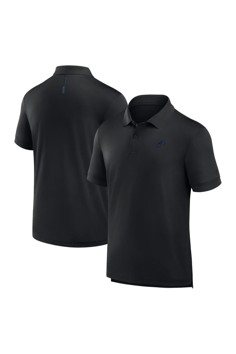 Men's Fanatics Black Detroit Lions Front Office Move Mono Polo, Main, color, Black