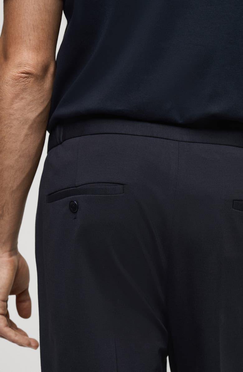 MANGO Slim Fit Suit Pants, Alternate, color, Dark Navy