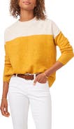 Vince Camuto Extended Shoulder Colorblock Sweater