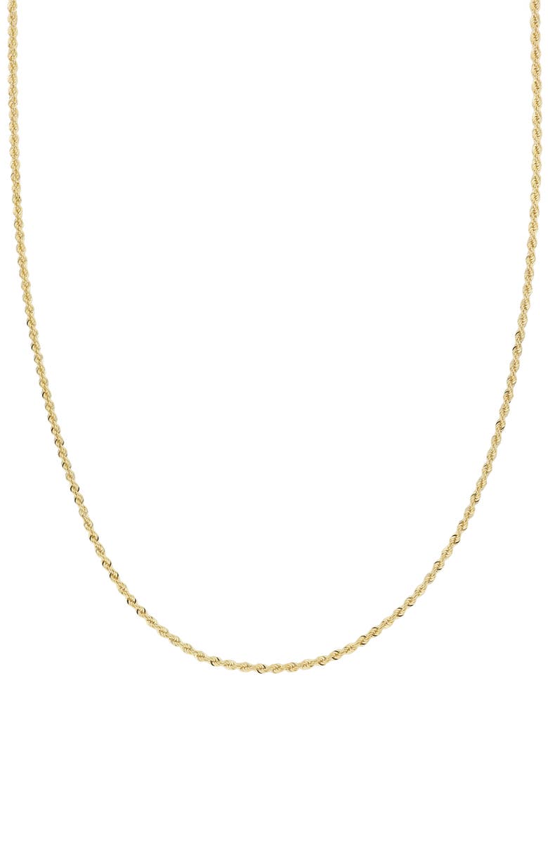 Bony Levy 14K Gold Rope Chain Necklace, Main, color, 14K Yellow Gold