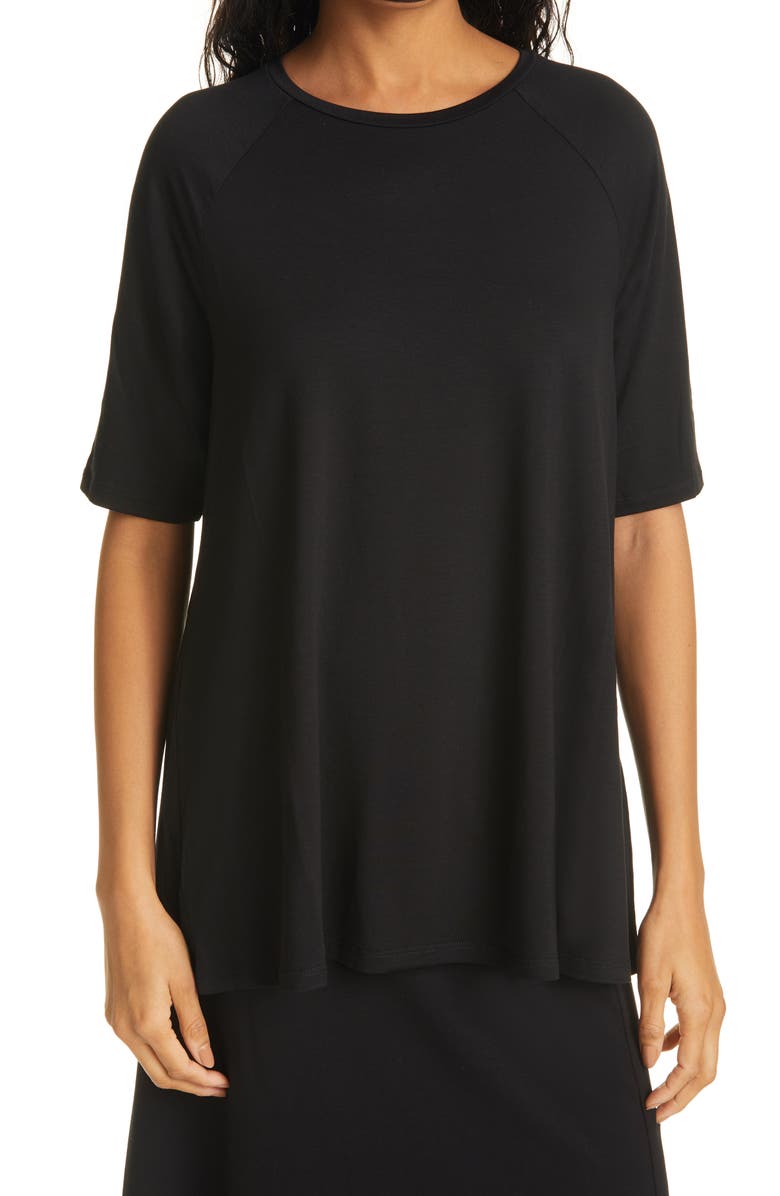 Eileen Fisher Elbow Sleeve Top, Main, color, 